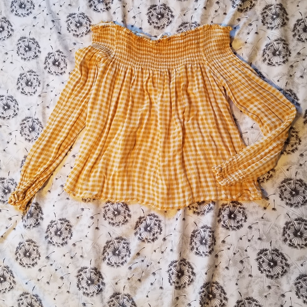 Yellow Gingham Shirt